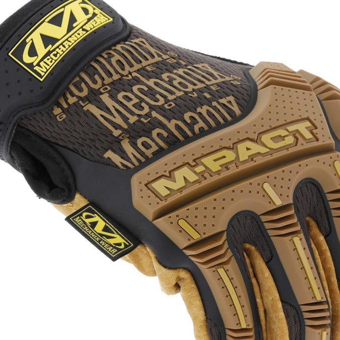 MECHANIX WEAR Black Leather Gloves, (1-Pair)