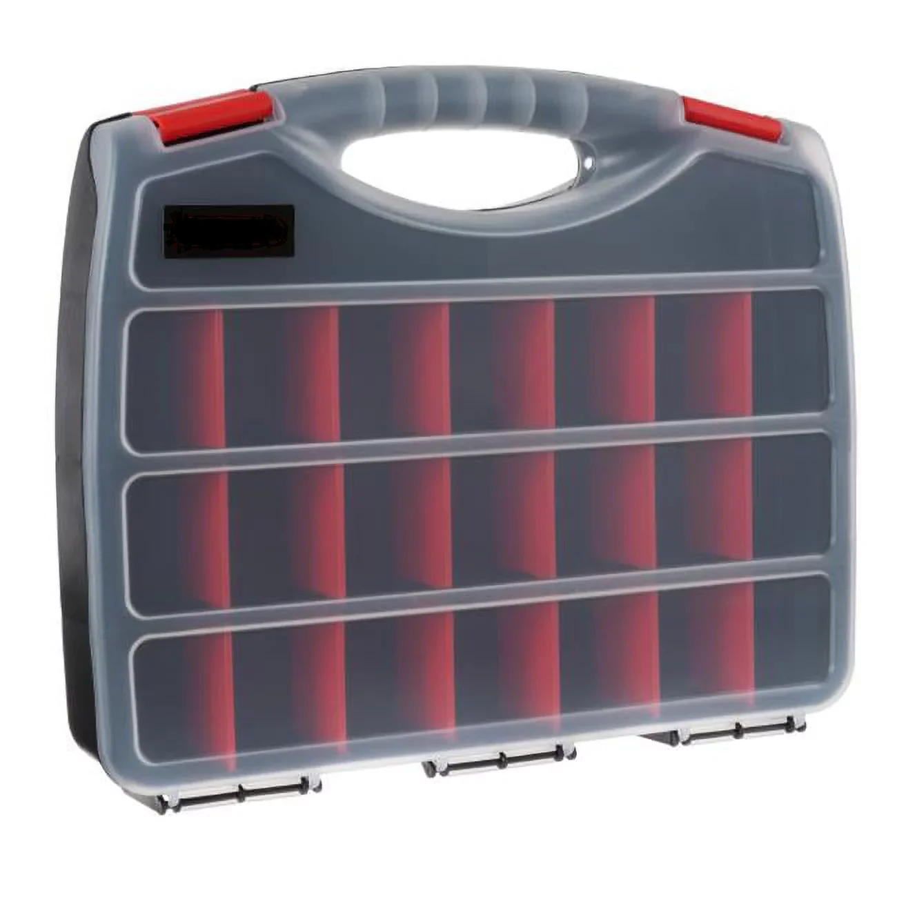 Portable Storage Case with 23 Adjustable Compartments for Hardware