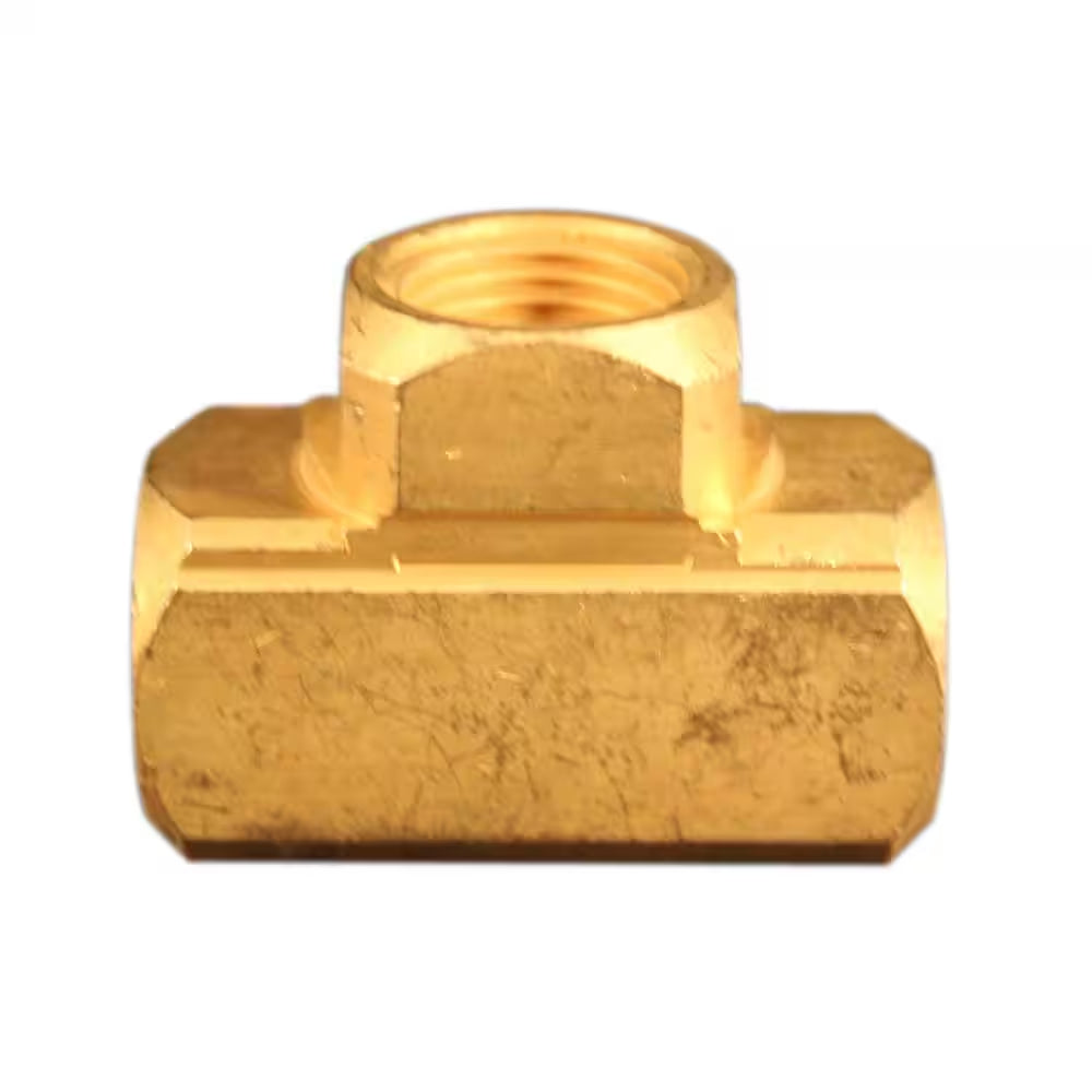 Milton 1/4" FNPT Brass Tee Hose Fitting