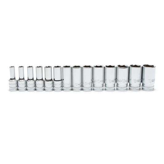 GEARWRENCH 14-Piece 3/8" Drive 6 Pt. Mid-Length Metric Socket Set