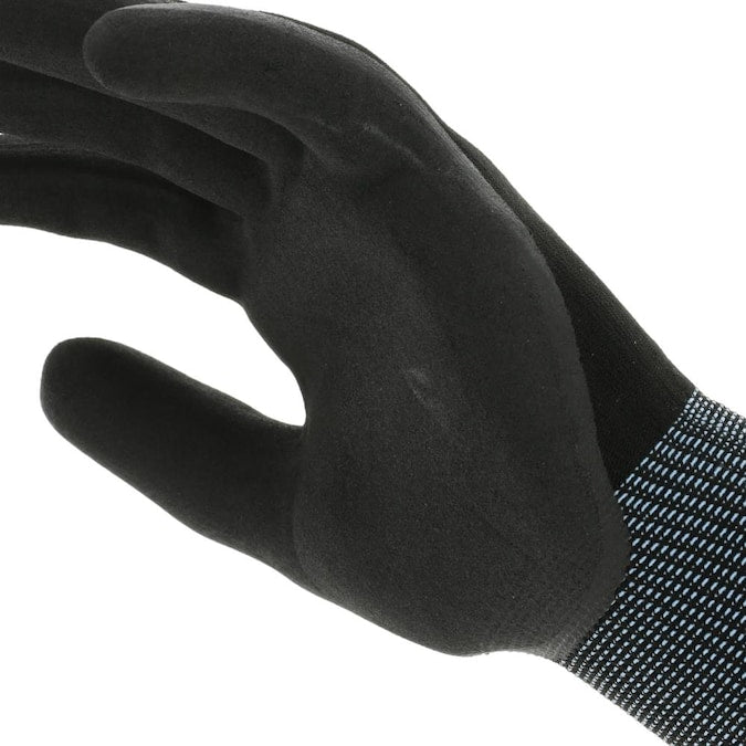 MECHANIX WEAR Black Nitrile Dipped Nylon Gloves, (1-Pair)