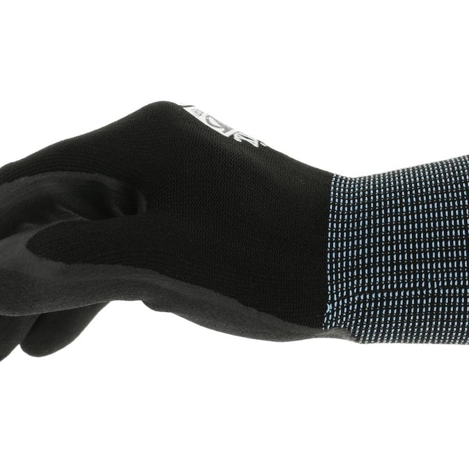 MECHANIX WEAR Black Nitrile Dipped Nylon Gloves, (1-Pair)