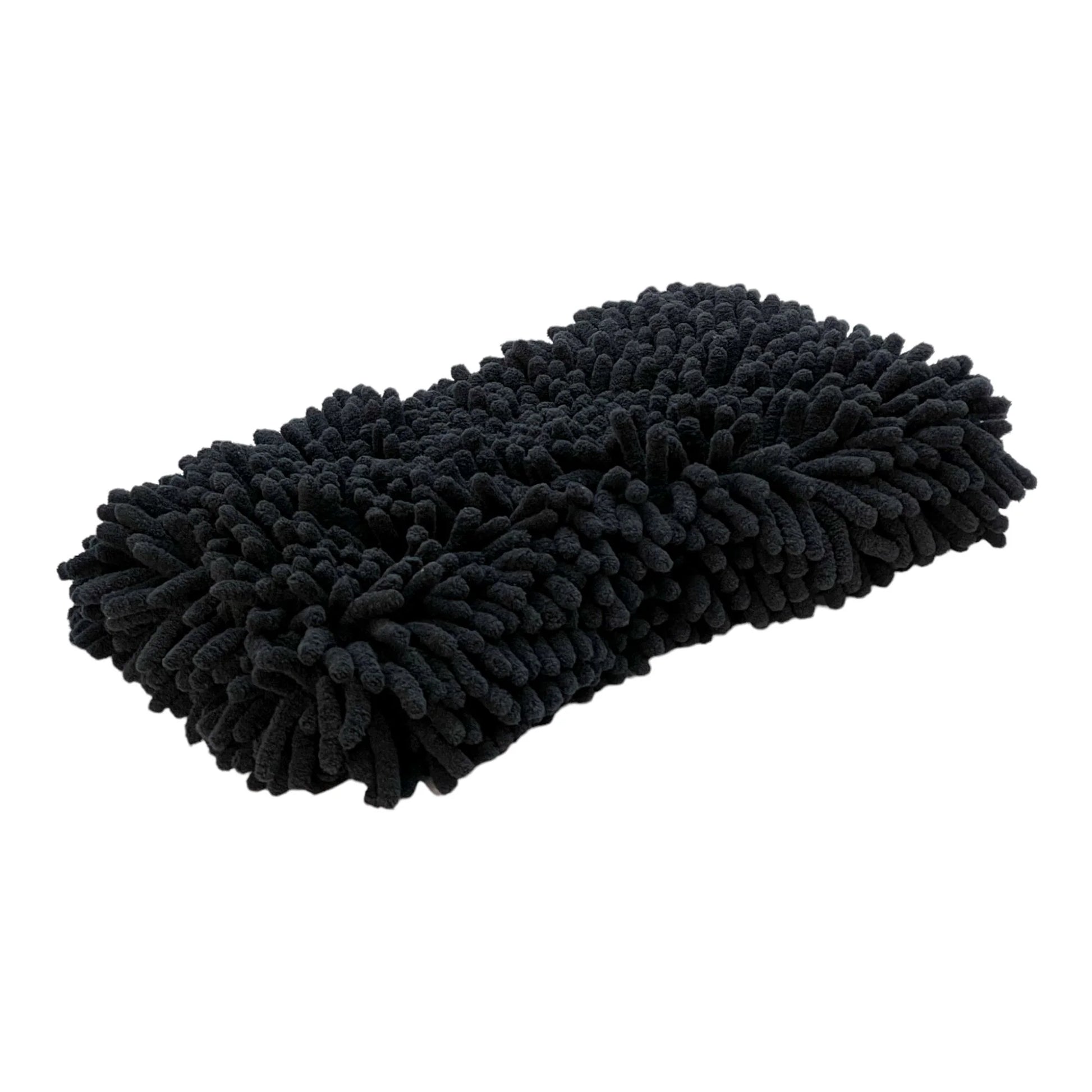 Black Microfiber Chenille Wash Mitt