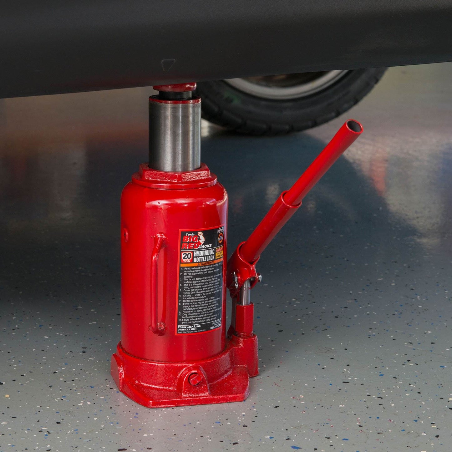 Torin Big Red 20 Ton Heavy Duty Hydraulic Welded Bottle Jack,T92003