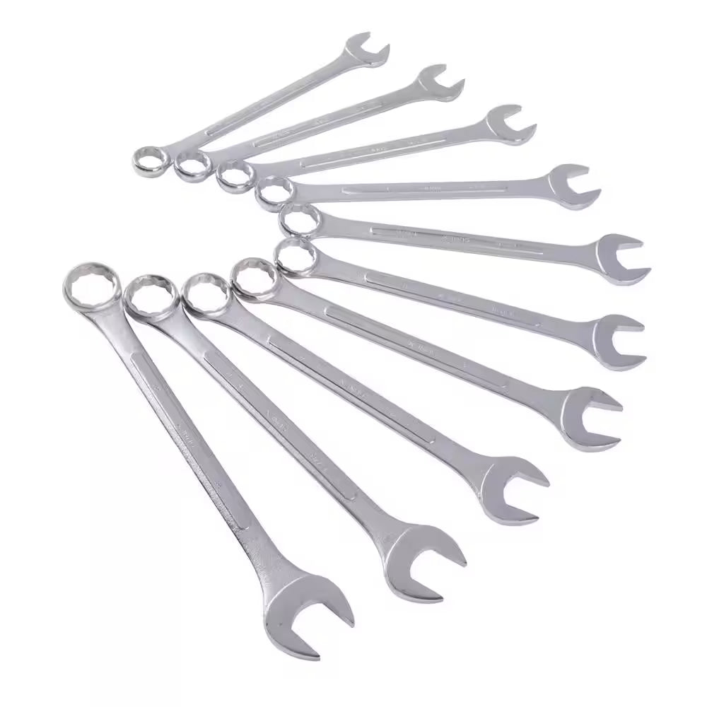 SUNEX Jumbo Combination Wrench Set, Carbon Steel (10-Piece)