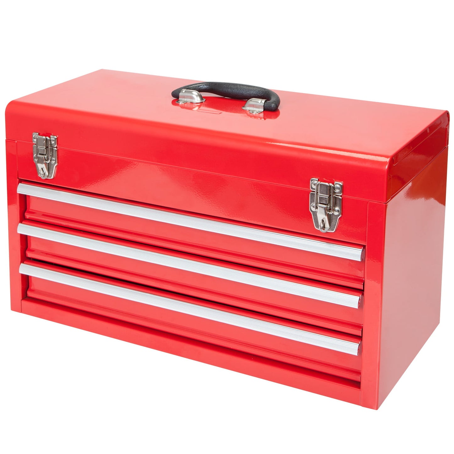 Torin 20" Portable 3 Drawer Red Steel Tool Box