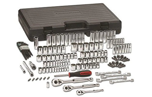 GEARWRENCH 165 Piece 1/4", 3/8" & 1/2" Drive 6 Point Standard & Deep Sae/Metric Mechanics Tool Set