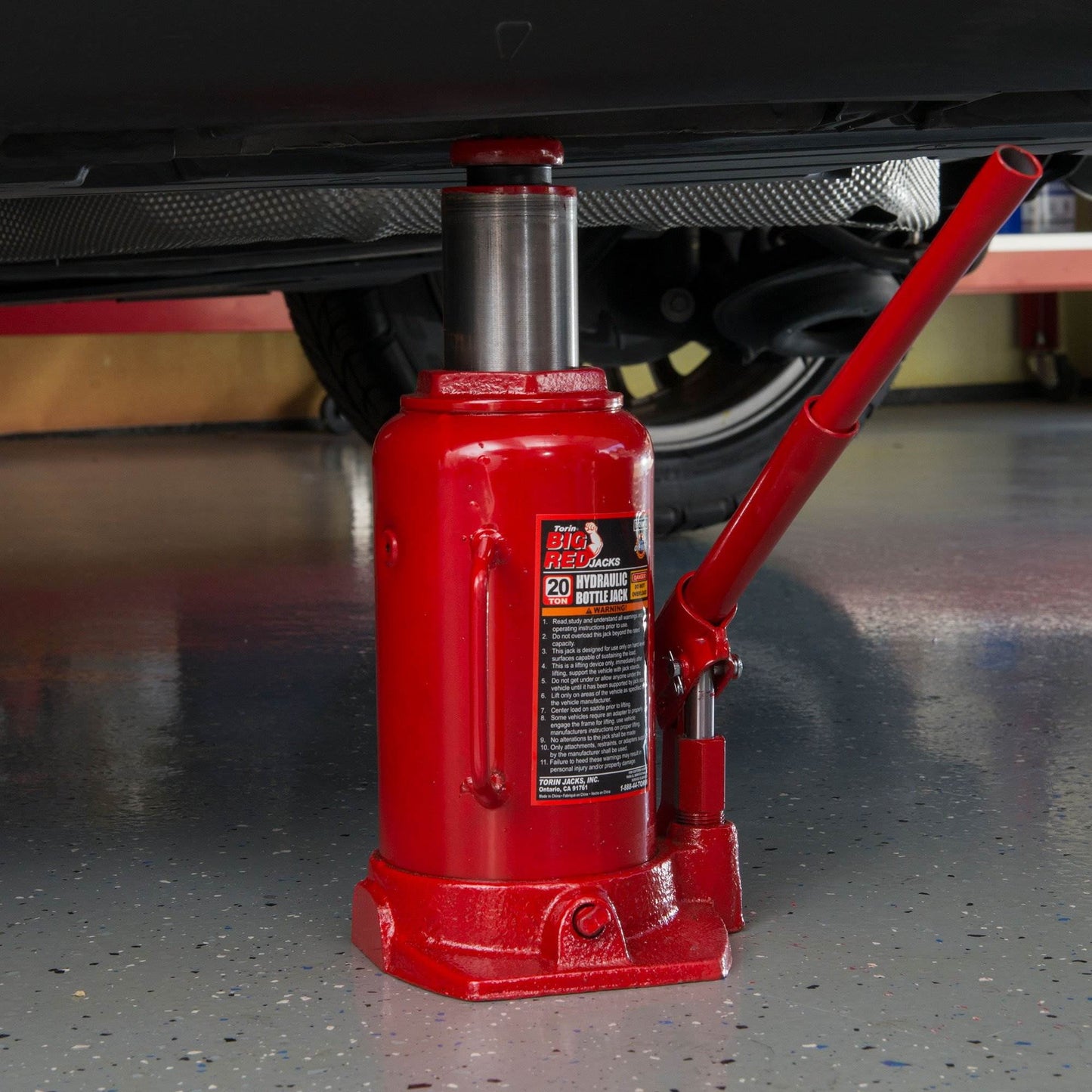 Torin Big Red 20 Ton Heavy Duty Hydraulic Welded Bottle Jack,T92003