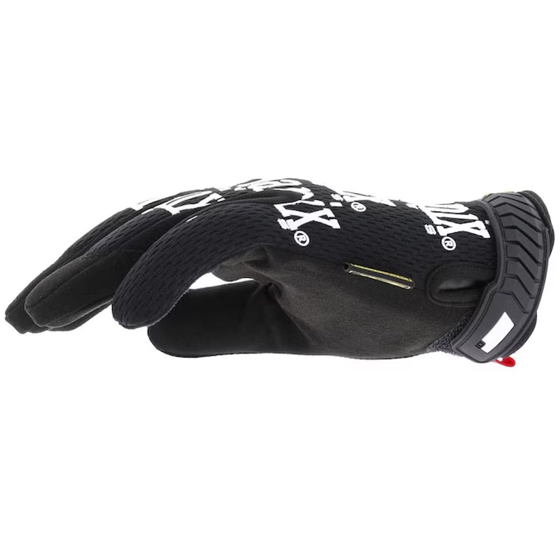 Large Black Synthetic Leather Gloves, (1-Pair)