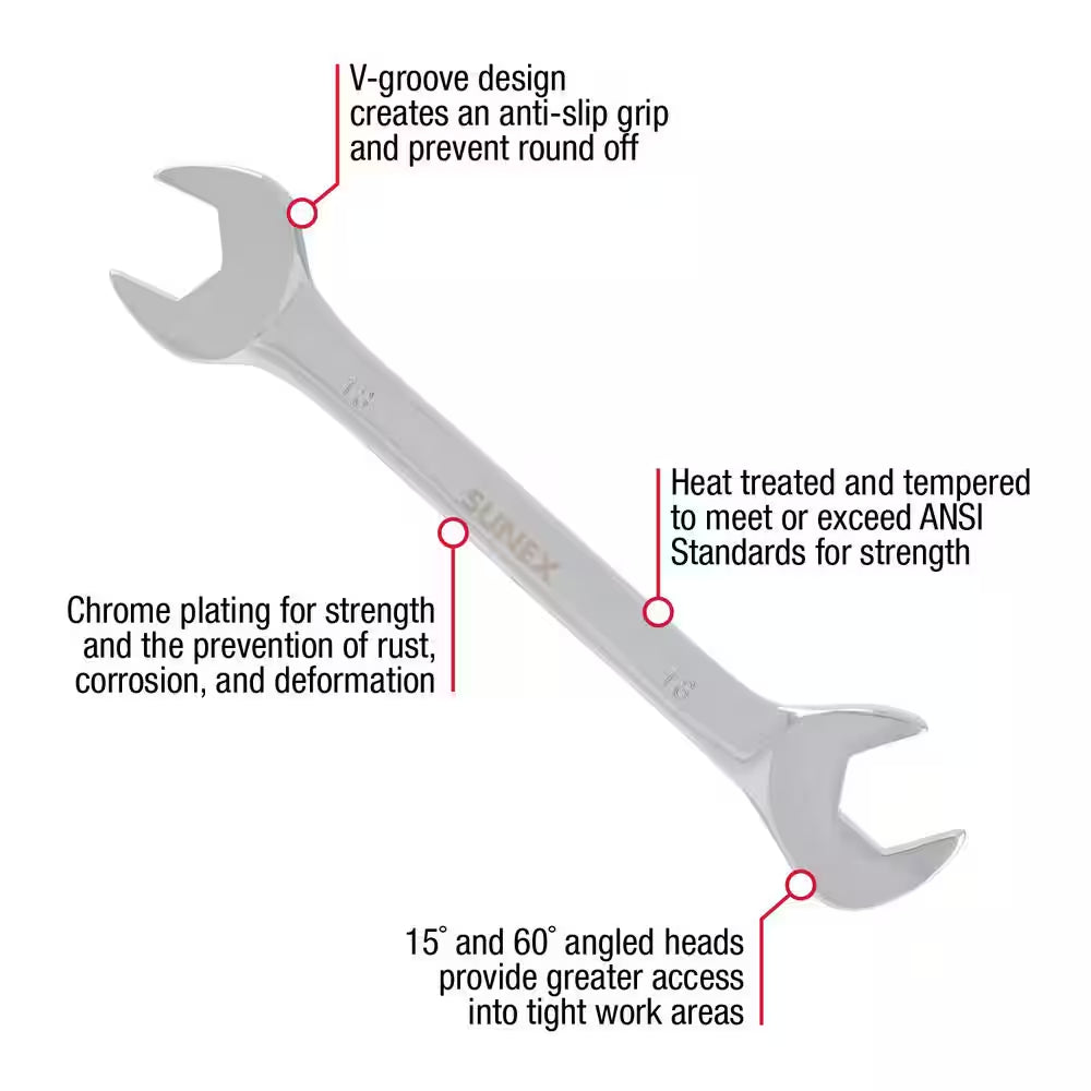 SUNEX Metric Angle Head Wrench Set (14-Pcs)