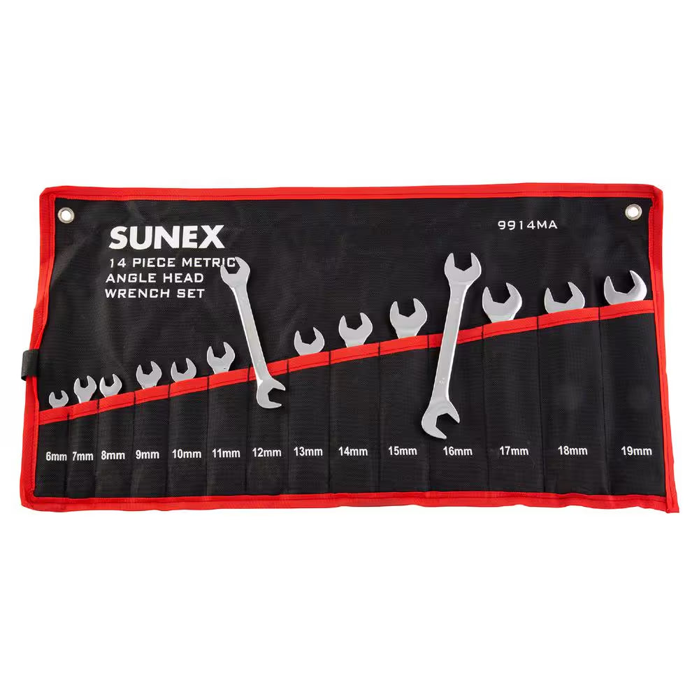 SUNEX Metric Angle Head Wrench Set (14-Pcs)