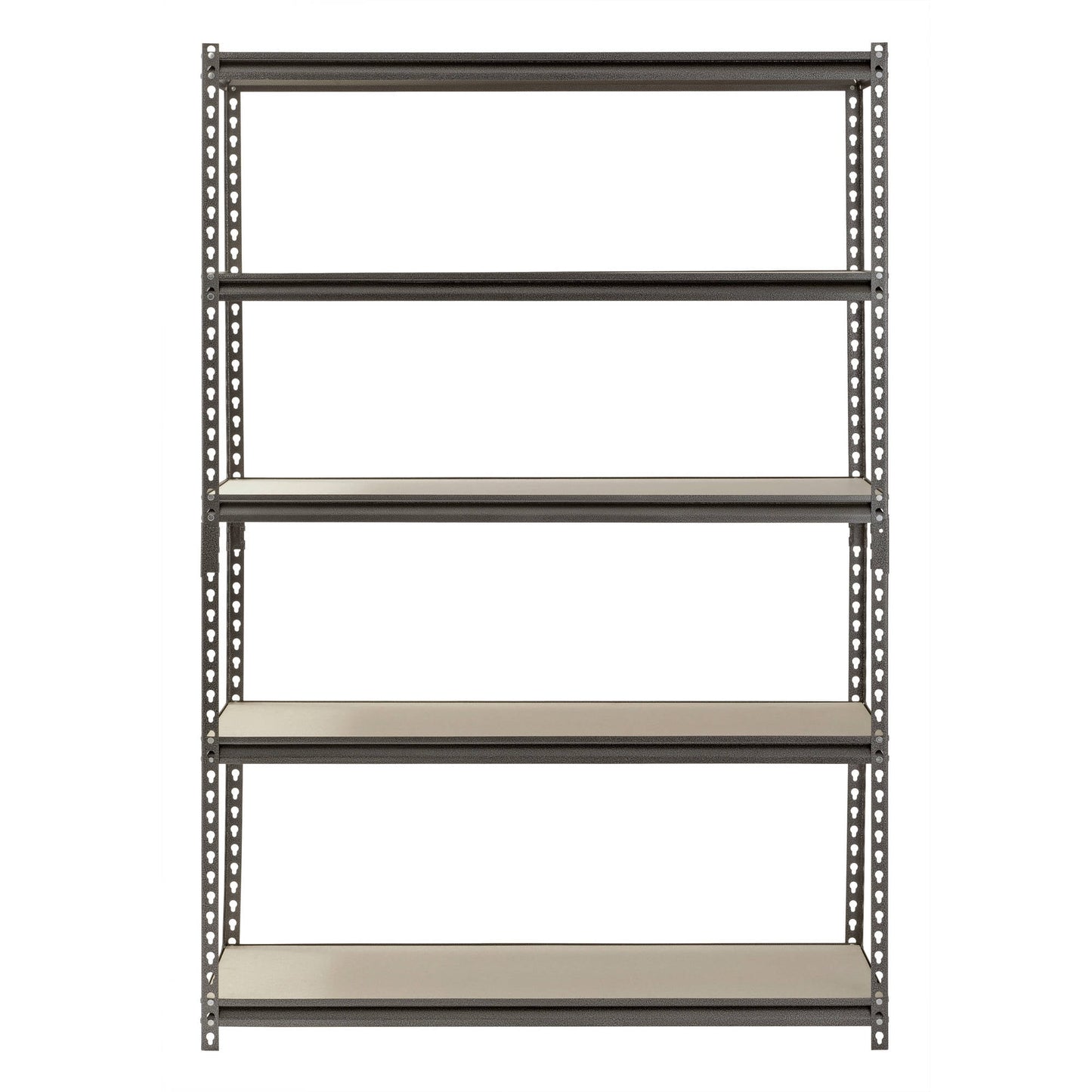 48"W X 18"D X 72"H 5-Shelf Steel Freestanding Shelves, Silver