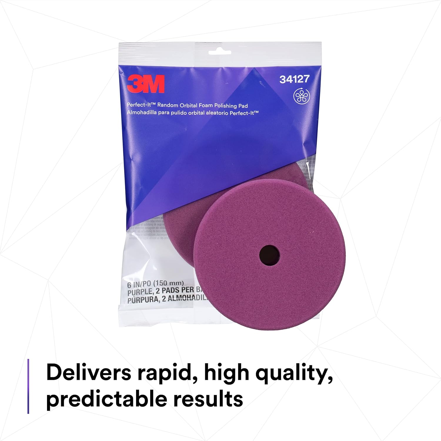 3M Perfect-It Random Orbital Foam Polishing Pad, 6"/150 mm