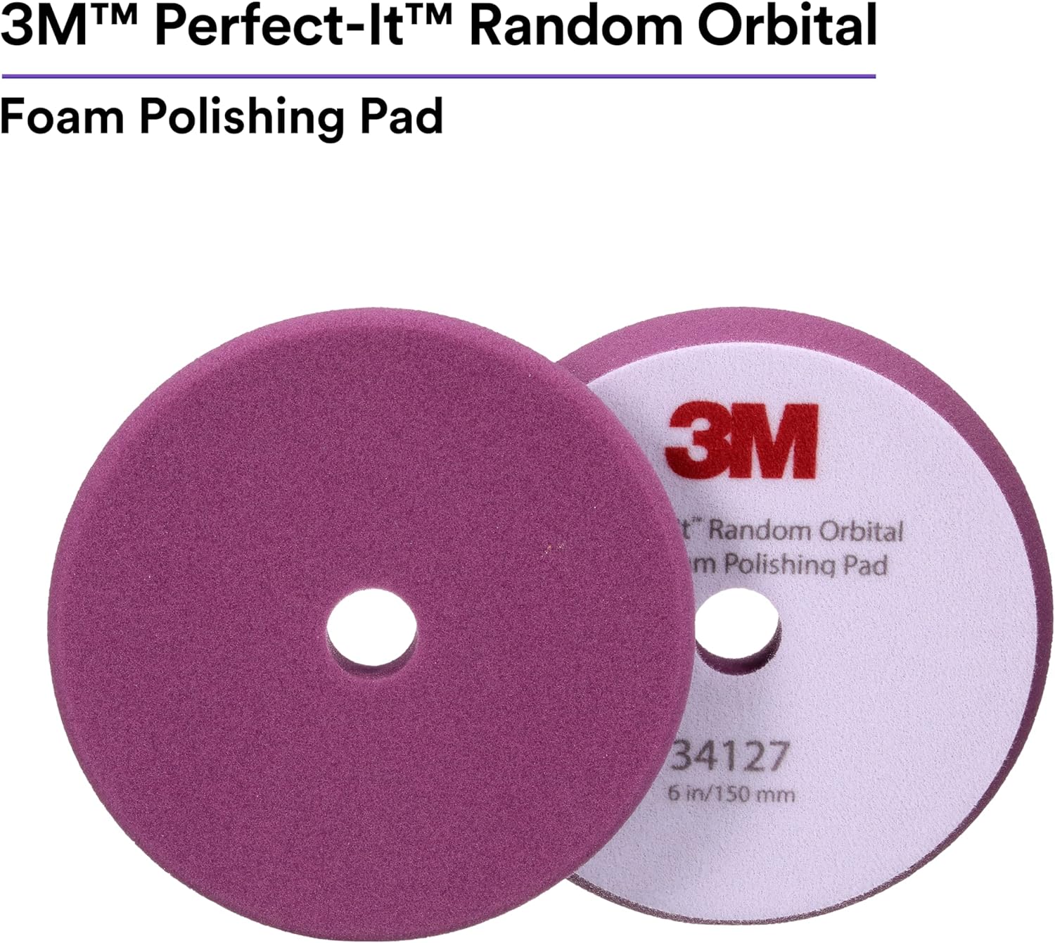 3M Perfect-It Random Orbital Foam Polishing Pad, 6"/150 mm