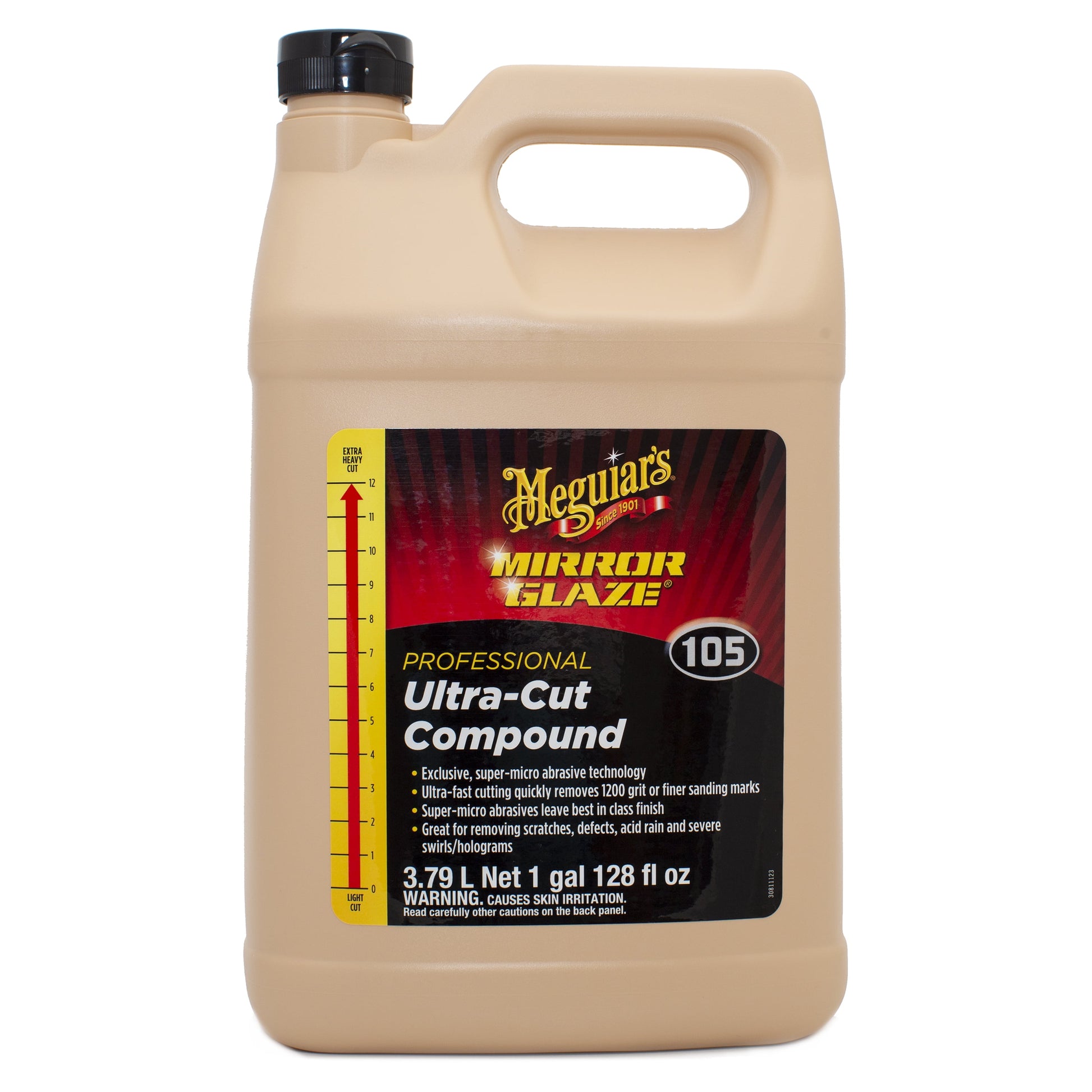 Meguiar's M105 Mirror Glaze Ultra-Cut Compound, M10501, 1 Gal