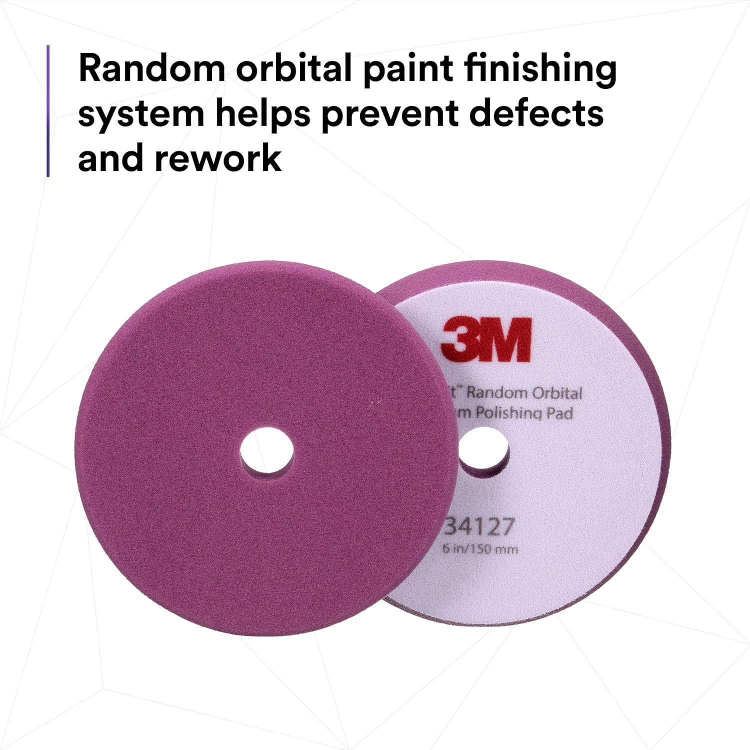 3M Perfect-It Random Orbital Foam Polishing Pad, 6"/150 mm