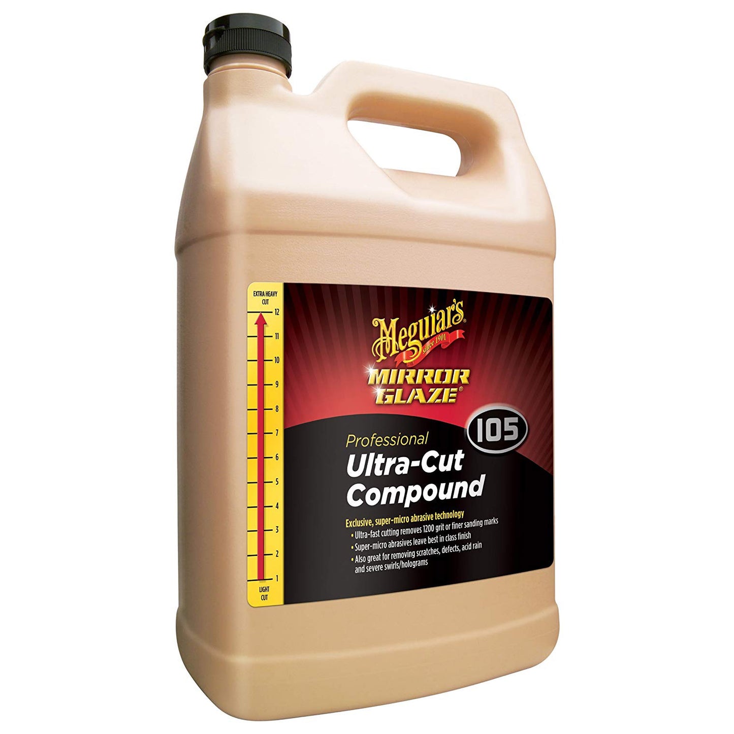 Meguiar's M105 Mirror Glaze Ultra-Cut Compound, M10501, 1 Gal