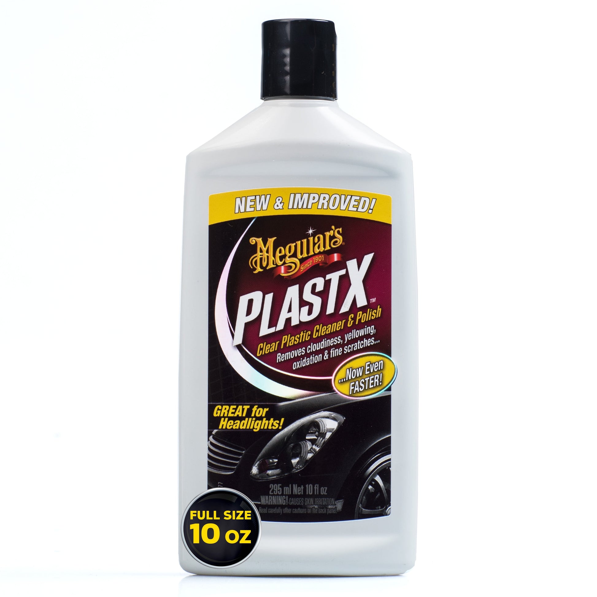 Meguiar's Plast-X, Clear Plastic Cleaner and Polish, 10 Oz