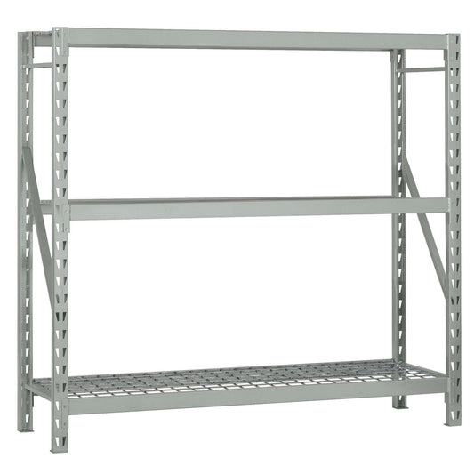 Freestanding Garage Storage Shelf, Silver, 800 Lbs Capacity