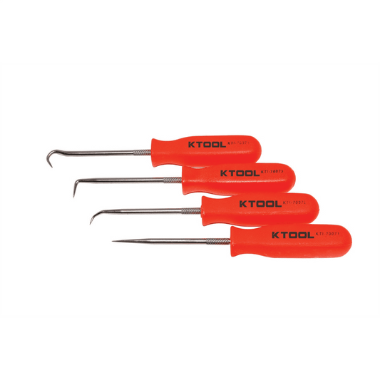 K Tool Pick Set, Neon Orange, 4-Piece