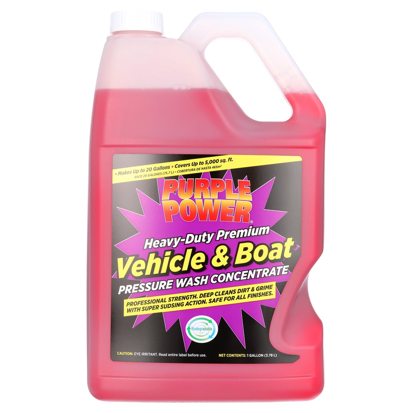 Purple Power Heavy-Duty Vehicle and Boat Concentrated Pressure Washer Fluid , 1 Gallon