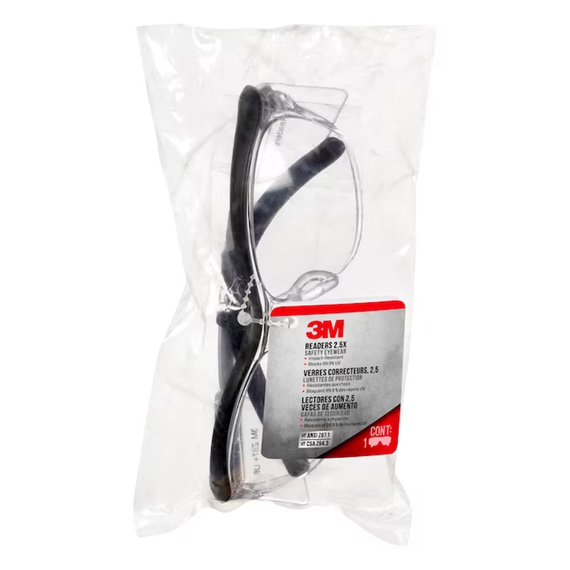 3M Readers Metal Safety Glasses