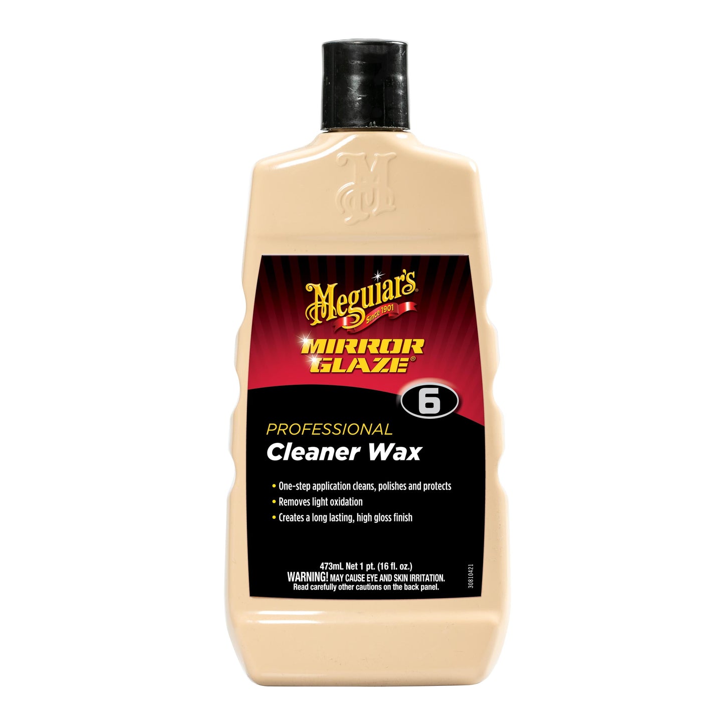 Meguiar's M06 Mirror Glaze Cleaner Wax, M0616, 1 Bottle,16 Oz