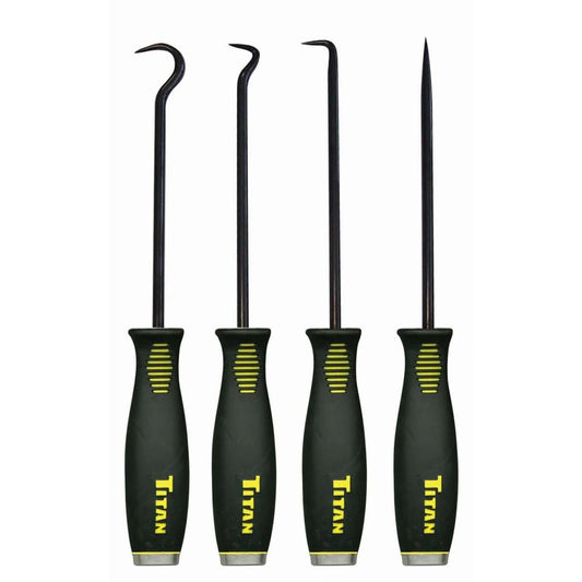 Titan 17224 4Pc Jumbo Bolstered Pick Hook Set