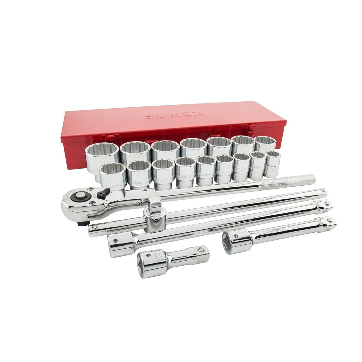 Sunex 4421 21-Piece 3/4" Drive Chrome Socket Set