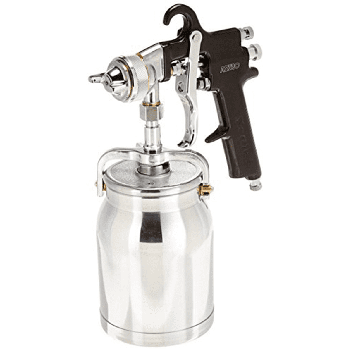 Astro Pneumatic Tool AS7SP Spray Gun with Cup - Black Handle - 1.8Mm Nozzle