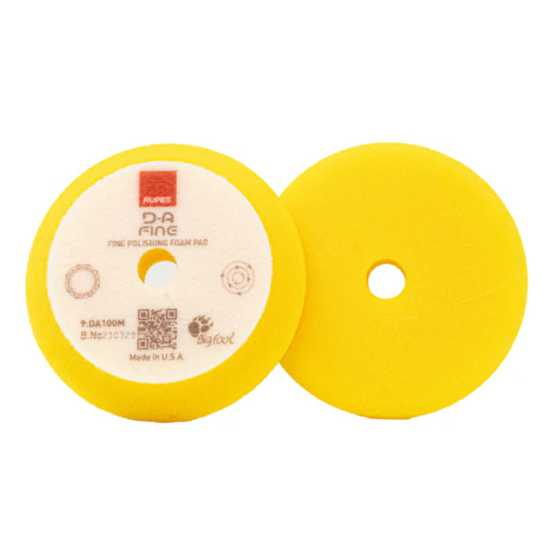 RUPES D-A Fine High Performance Foam Polishing Pad (Yellow)