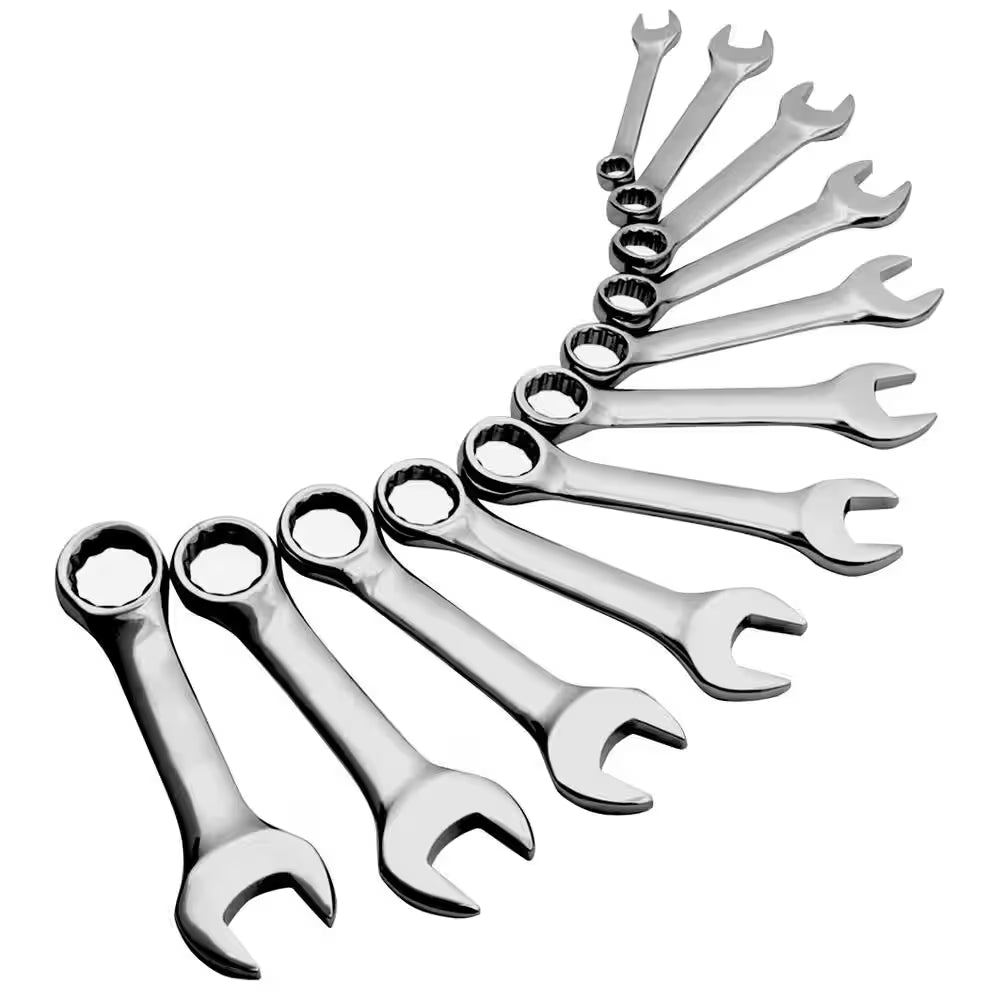 SUNEX SAE Stubby Combination Wrench Set (11-Piece)