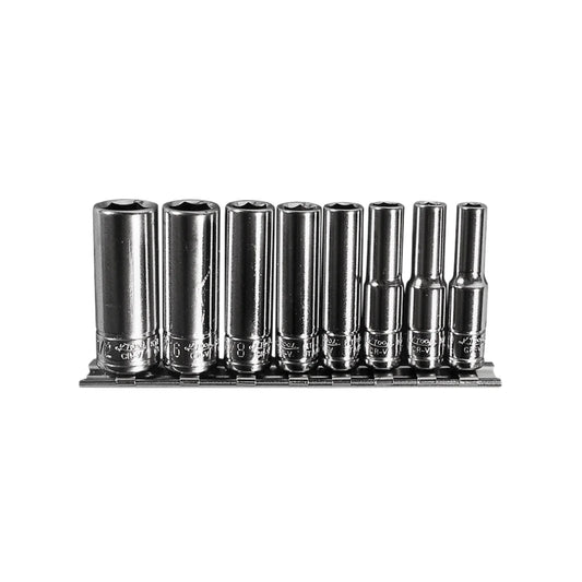 K Tool 8-Piece 1/4 " Drive SAE Deep Sockets