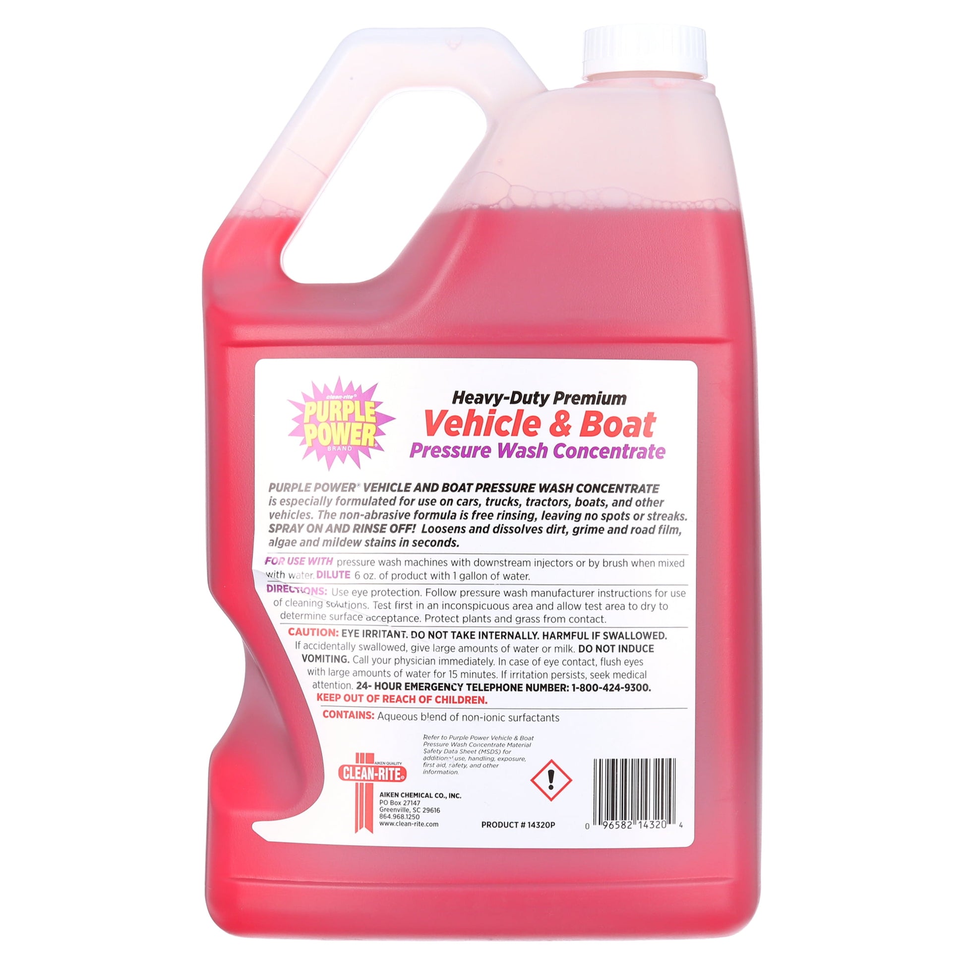 Purple Power Heavy-Duty Vehicle and Boat Concentrated Pressure Washer Fluid , 1 Gallon