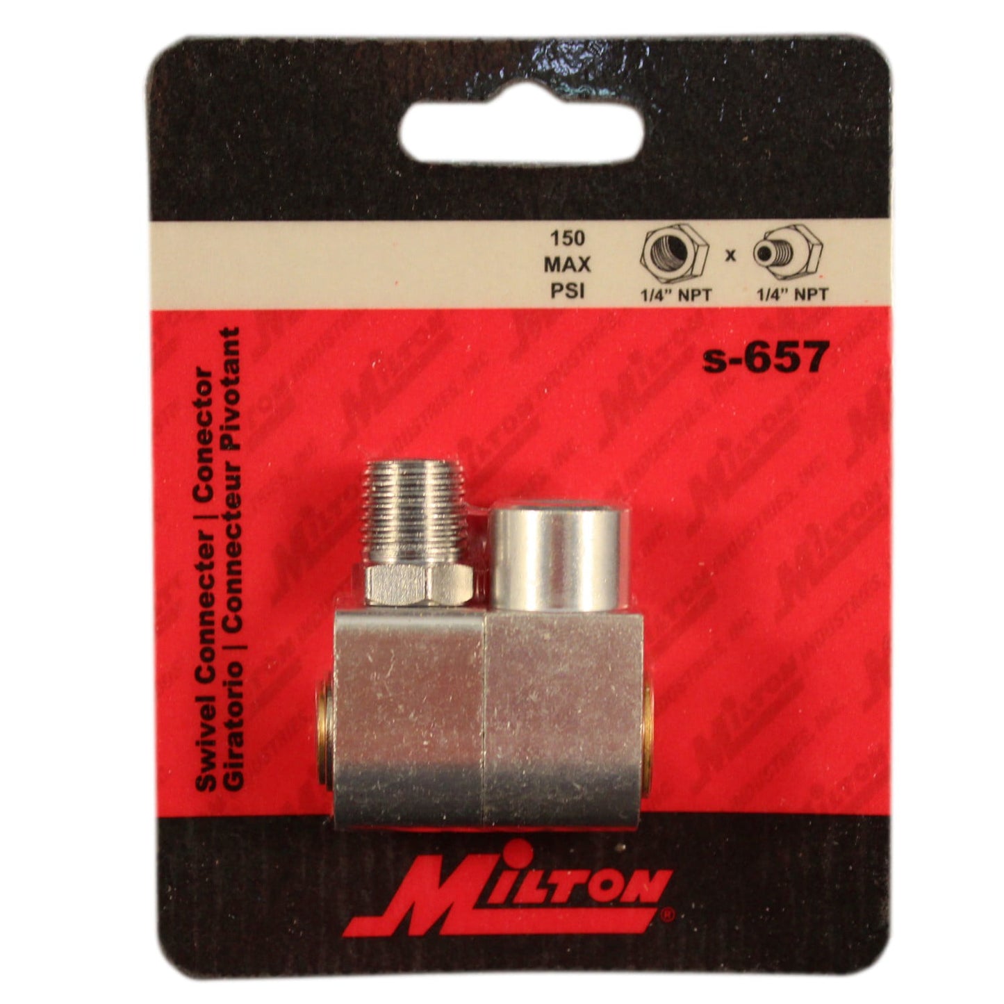 Milton S657 1/4" Air Hose Swivel Connector