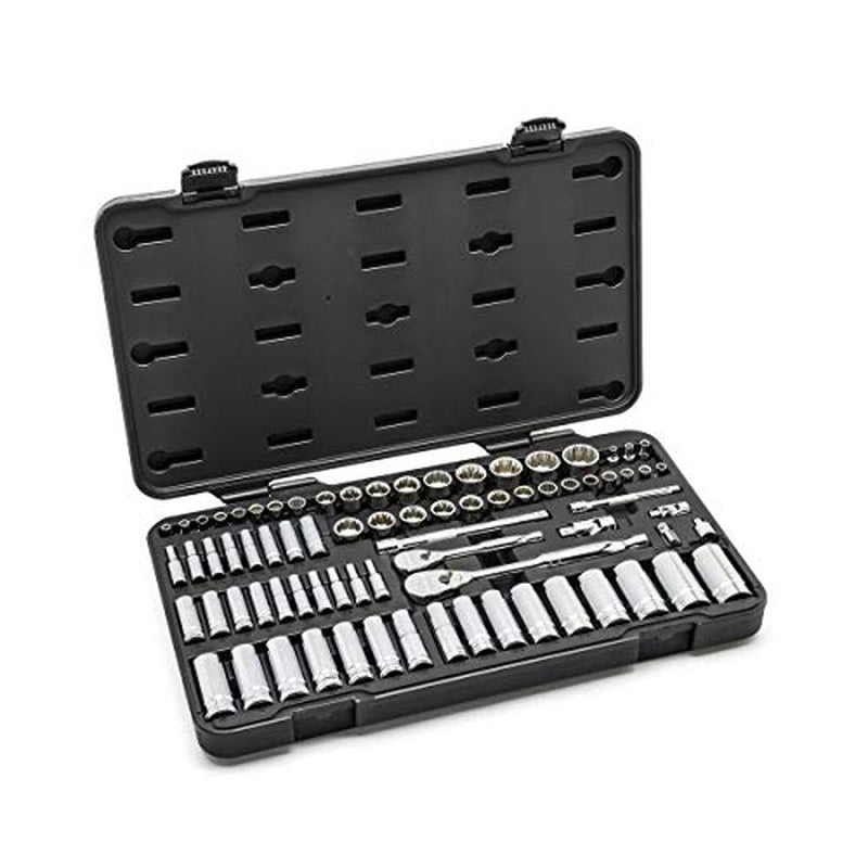 GEARWRENCH 76-Piece 1/4" & 3/8" Drive 12 Pt. Standard & Deep Mechanics Sae/Metric Tool Set