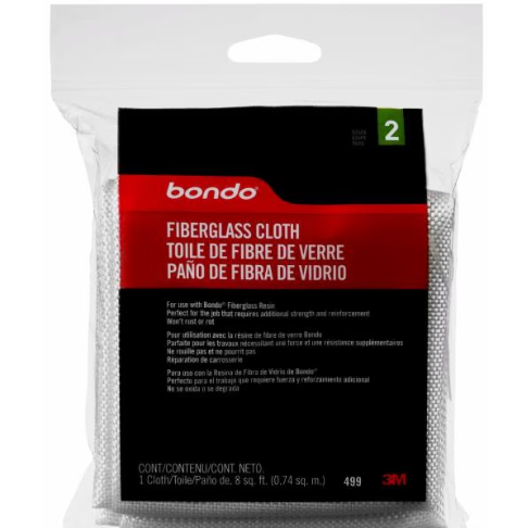 Bondo Fiberglass Cloth, Will Not Rust or Rot, 1 Cloth, 8 Sq. Ft