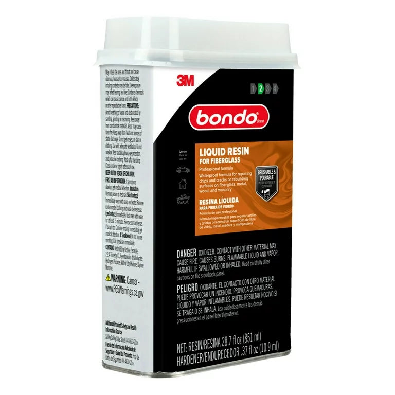 Bondo Fiberglass Resin, 00402, 0.9 Quart