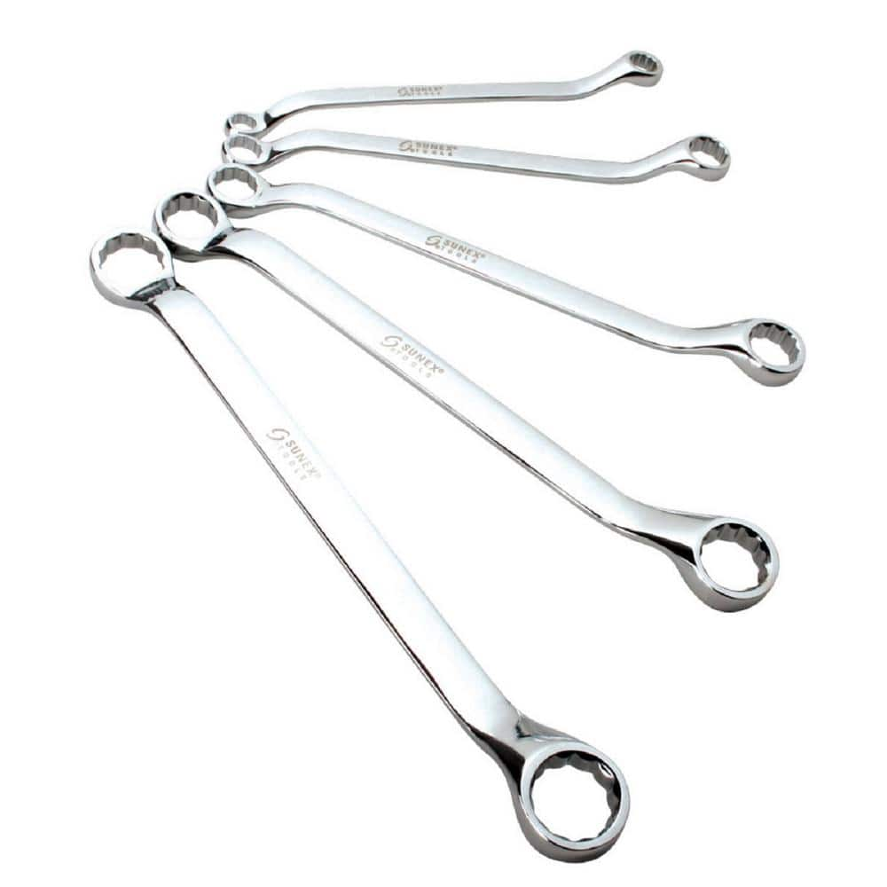 SUNEX Metric Double Box Wrench Set (5-Piece)